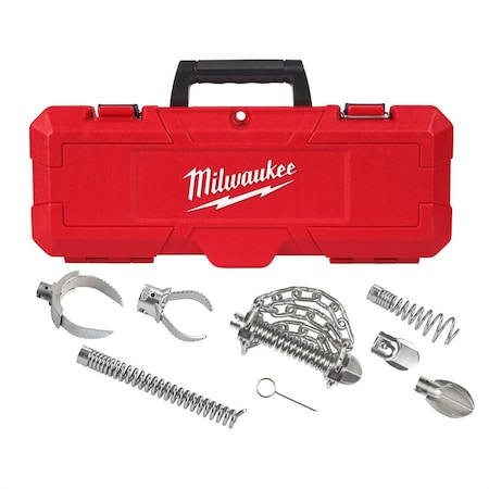 Milwaukee Tool 2" - 4" Head Attachment Kit for Milwaukee? 7/8" Sectional Cable 48-53-3839